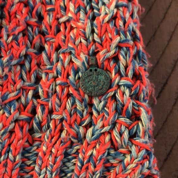 Eye catching Maison Scotch Multicolor Zip Sleeve Cotton Blend Sweater. - Picture 9 of 16